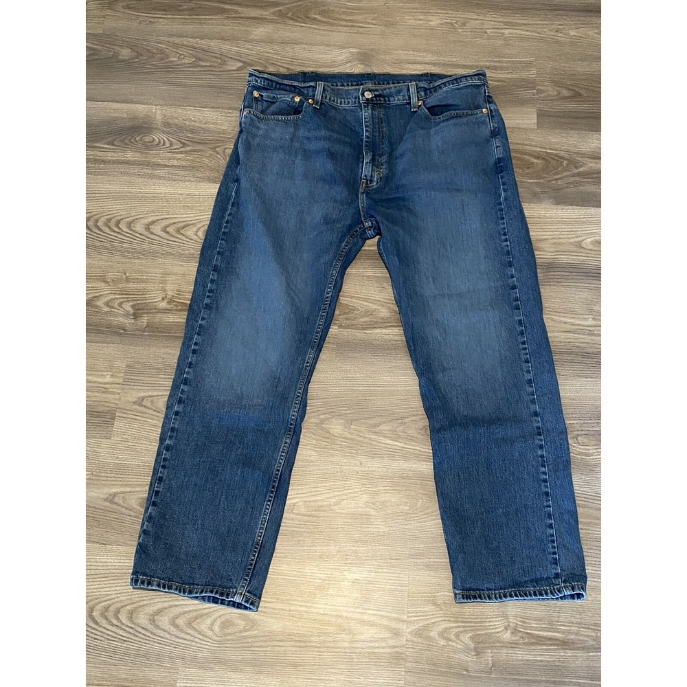 Levi's 505 Denim Blue Jeans Men's size 40 x 30 Straight Leg Relaxed Fit